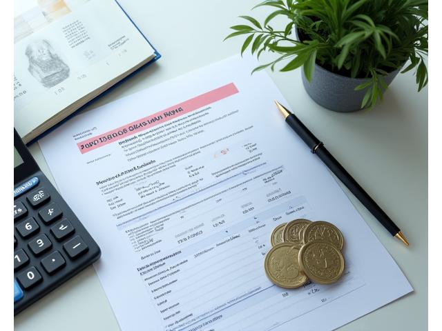 Calculadora y gráficos que representan la optimización fiscal y el ahorro