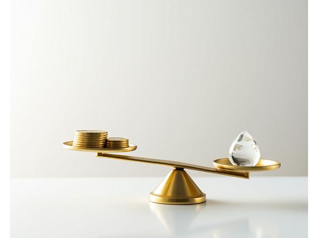 Ilustración de una balanza equilibrada simbolizando la transparencia en los honorarios