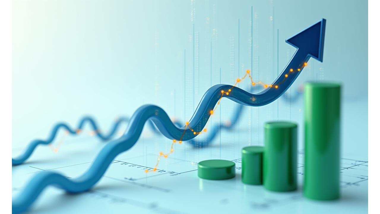 Gráfico de tendencias económicas mostrando el impacto de Basel III en los bancos, el aumento de las tasas de interés y el crecimiento de la adopción institucional del private credit.