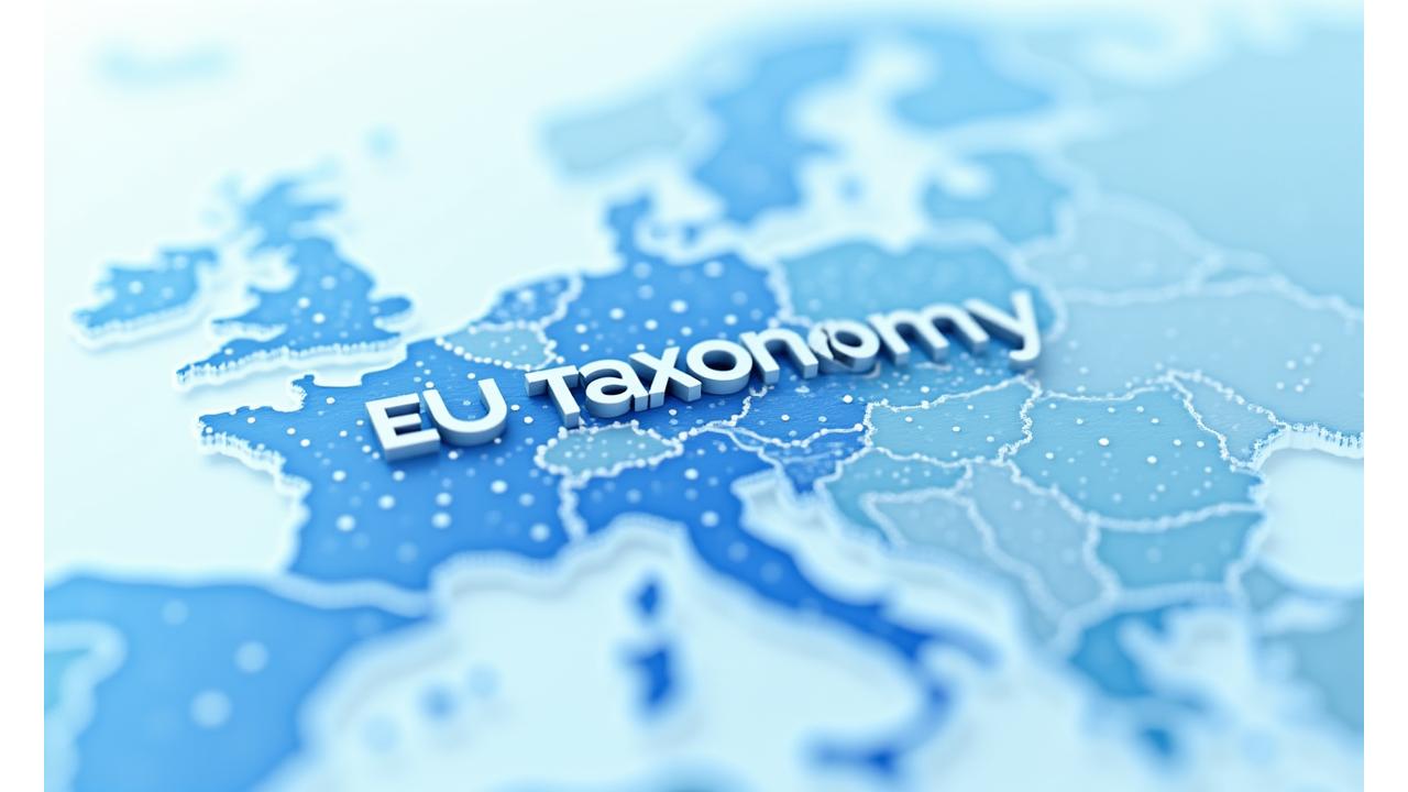 Diagrama o mapa conceptual que ilustra la EU Taxonomy y otros marcos regulatorios ESG.